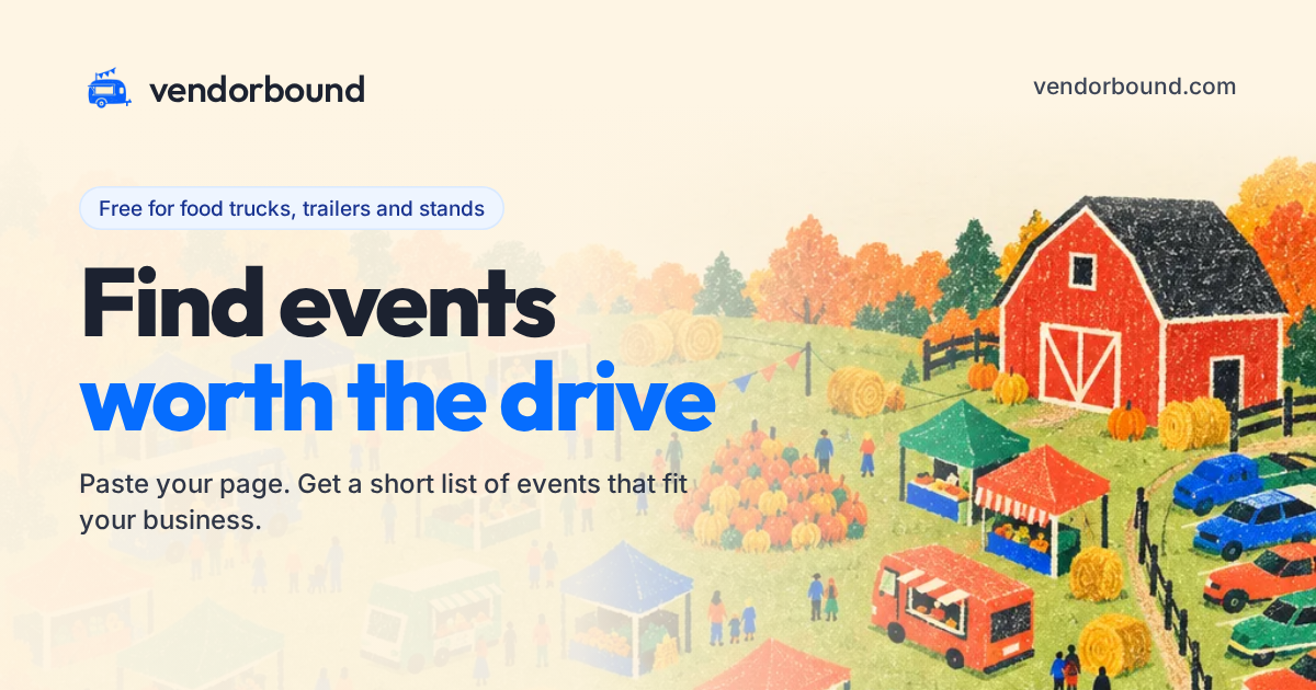 Community events in California — dates, fees & vendor applications